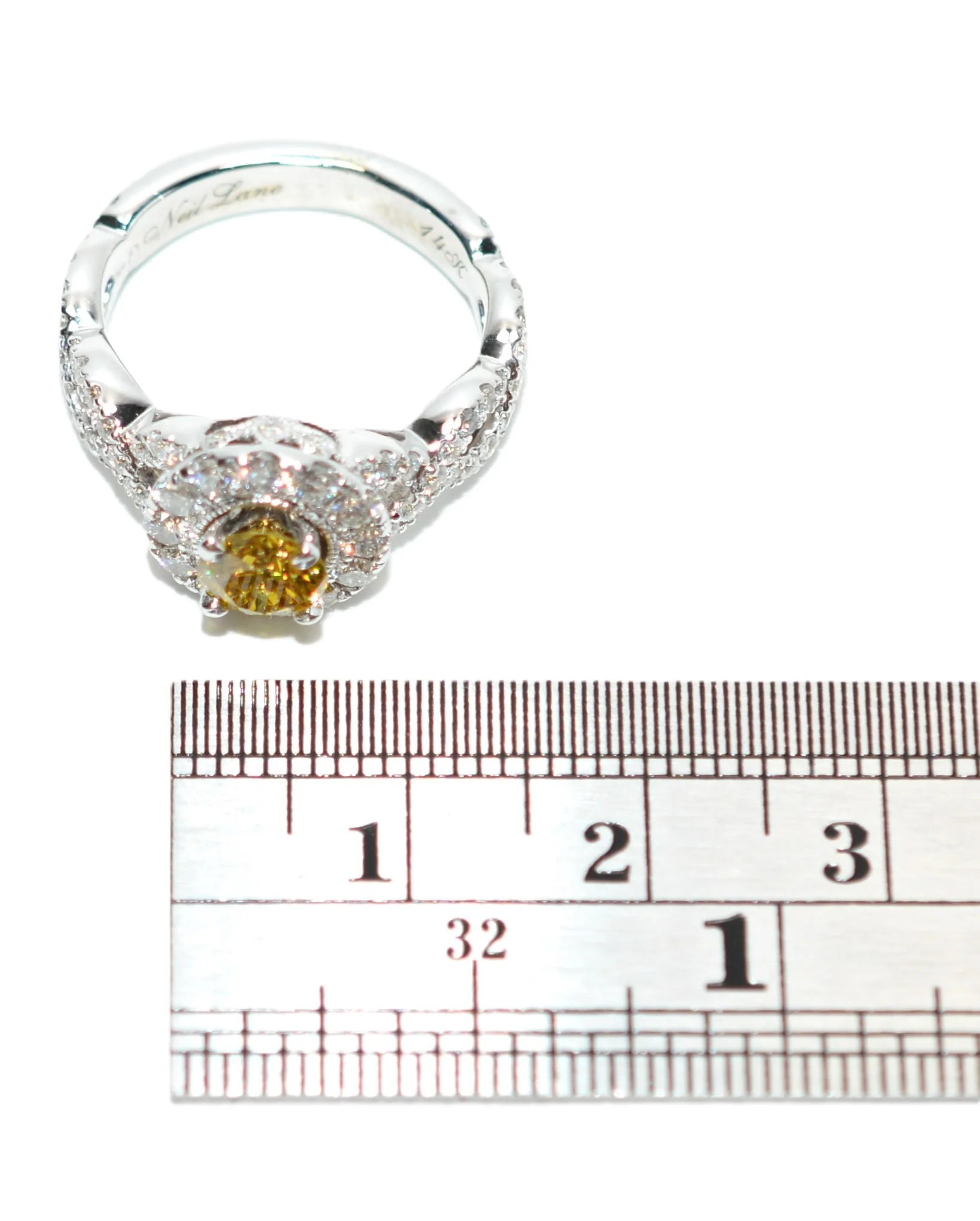 Neil Lane GIA Certified Natural Fancy Yellow Diamond Ring 1.96tcw 14K White Gold Wedding Set Engagement Ring Wedding Band Anniversary Band - Image 14