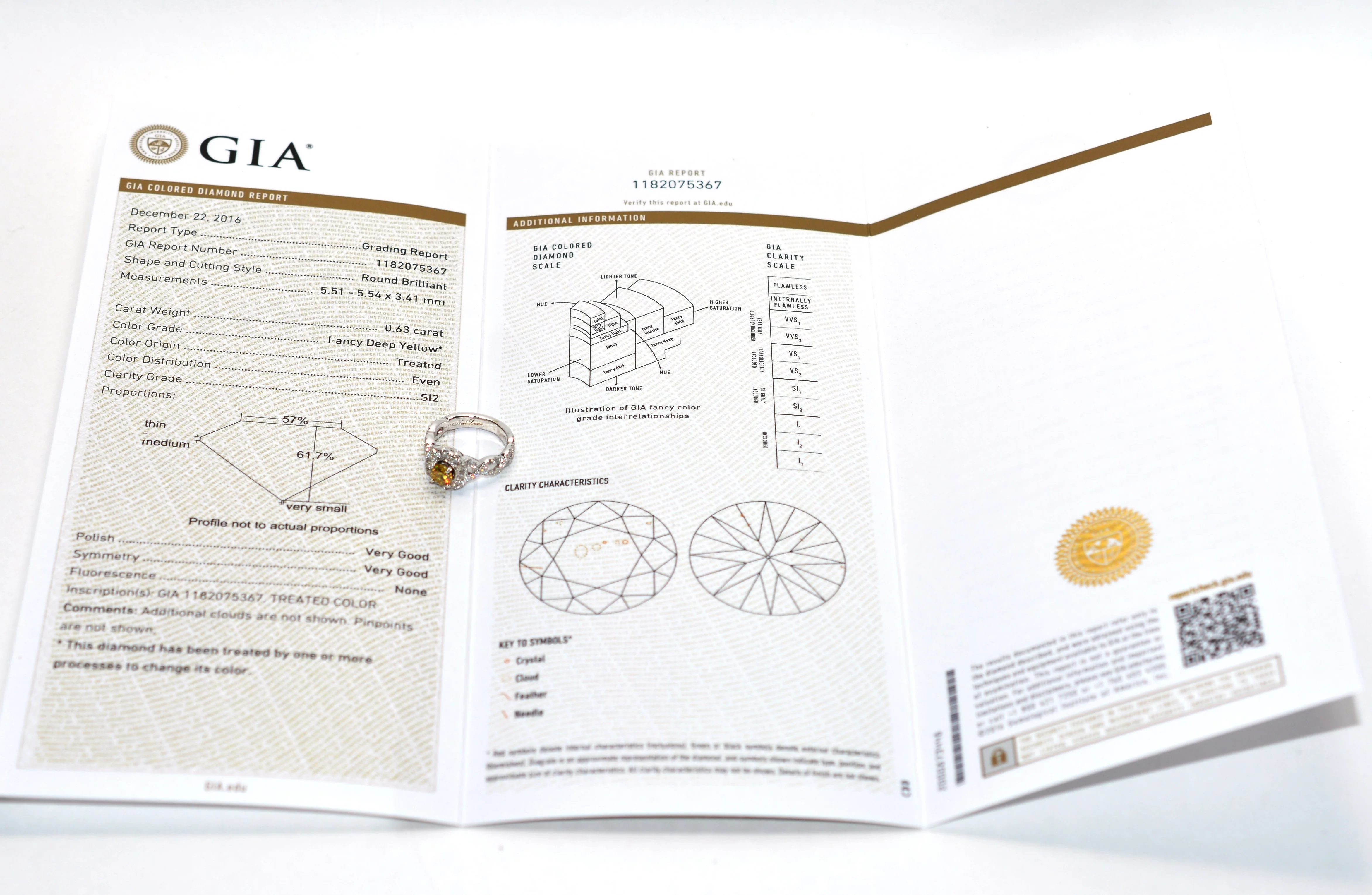 Neil Lane GIA Certified Natural Fancy Yellow Diamond Ring 1.96tcw 14K White Gold Wedding Set Engagement Ring Wedding Band Anniversary Band - Image 3