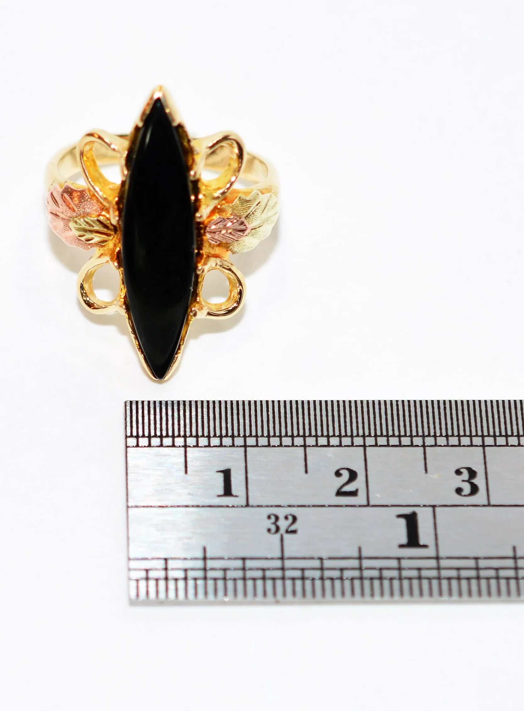 Natural Onyx Ring 10K Solid Gold Black Hills Dakota Jewelry Black Hills Ring Statement Ring Solitaire Ring Estate Ring Vintage Ring Nature - Image 10