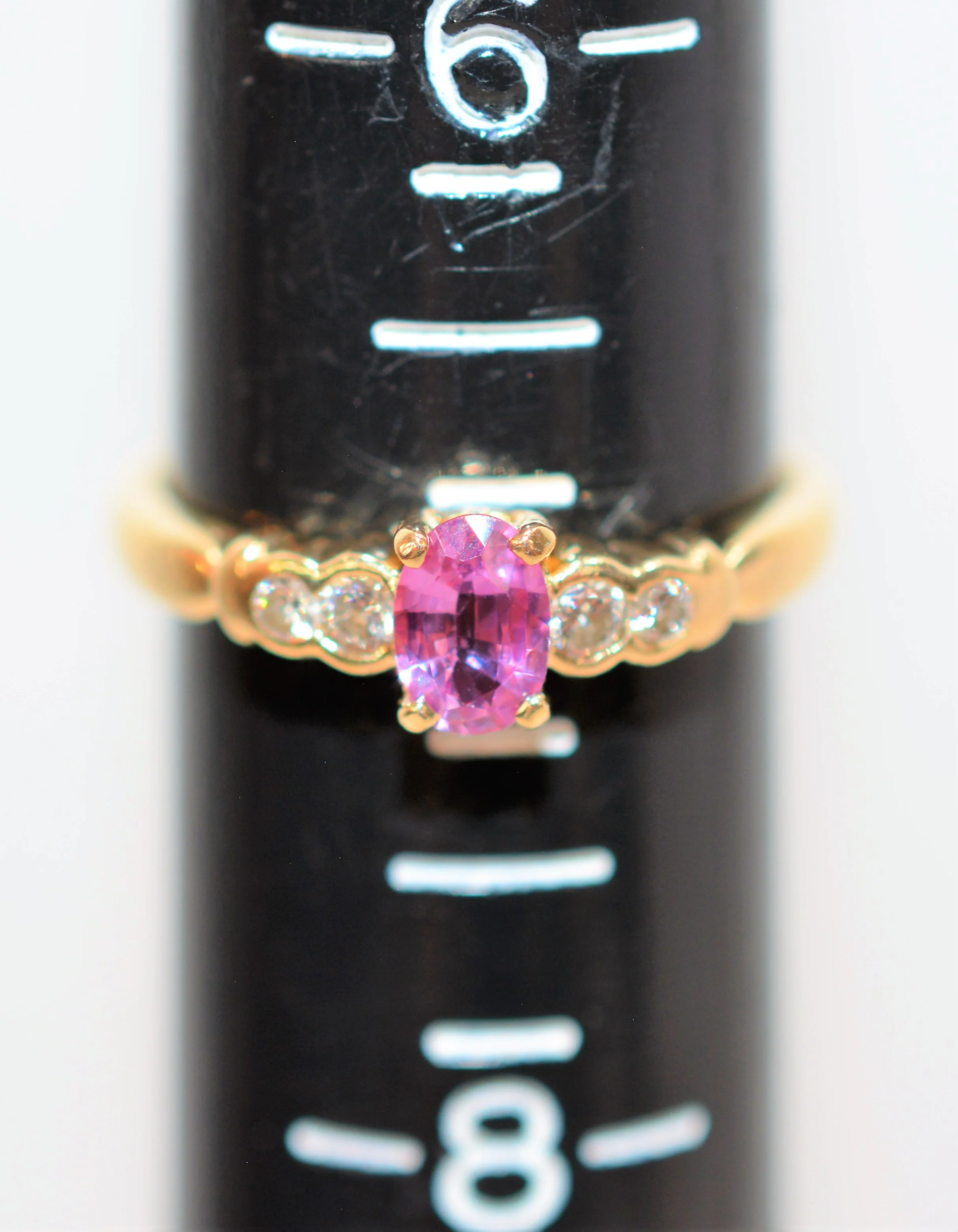 Certified Natural Padparadscha Sapphire & Diamond Ring 14K Solid Gold .56tcw Gemstone Ring Statement Ring Engagement Ring Bridal Jewelry - Image 10
