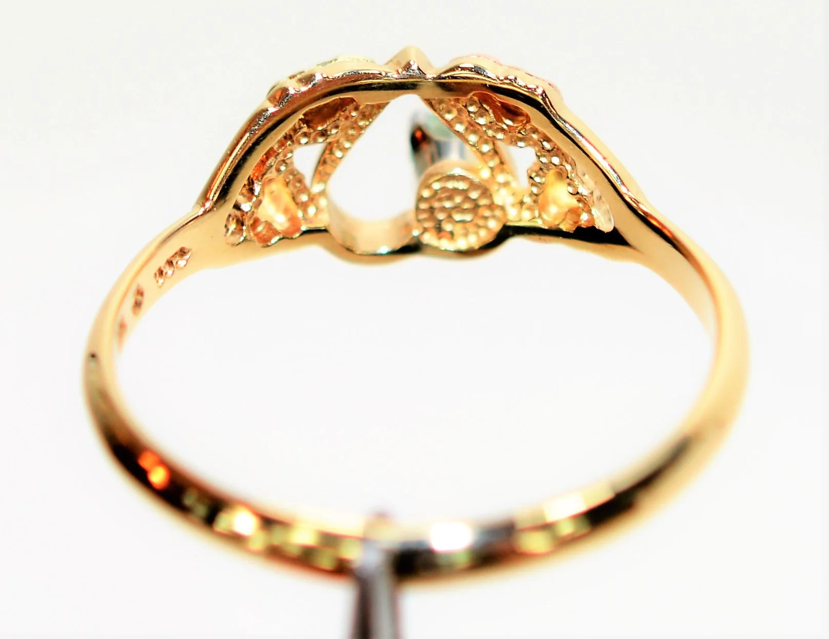 Natural Paraiba Tourmaline Ring 10K Solid Gold Black Hills Gold .15ct Heart Ring Gemstone Ring Solitaire Ring Ladies Ring Fine Jewelry - Image 7