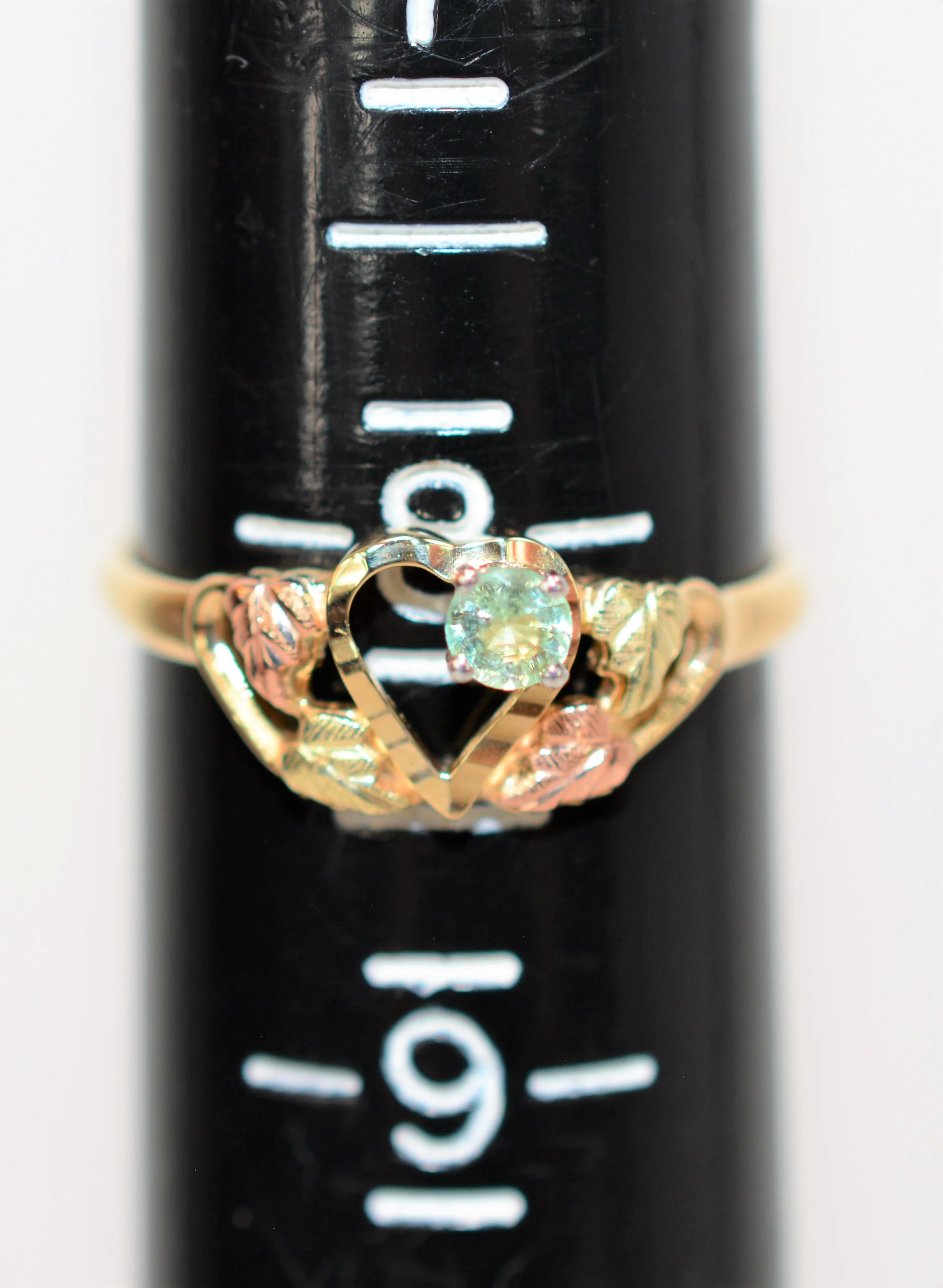 Natural Paraiba Tourmaline Ring 10K Solid Gold Black Hills Gold .15ct Heart Ring Gemstone Ring Solitaire Ring Ladies Ring Fine Jewelry - Image 9