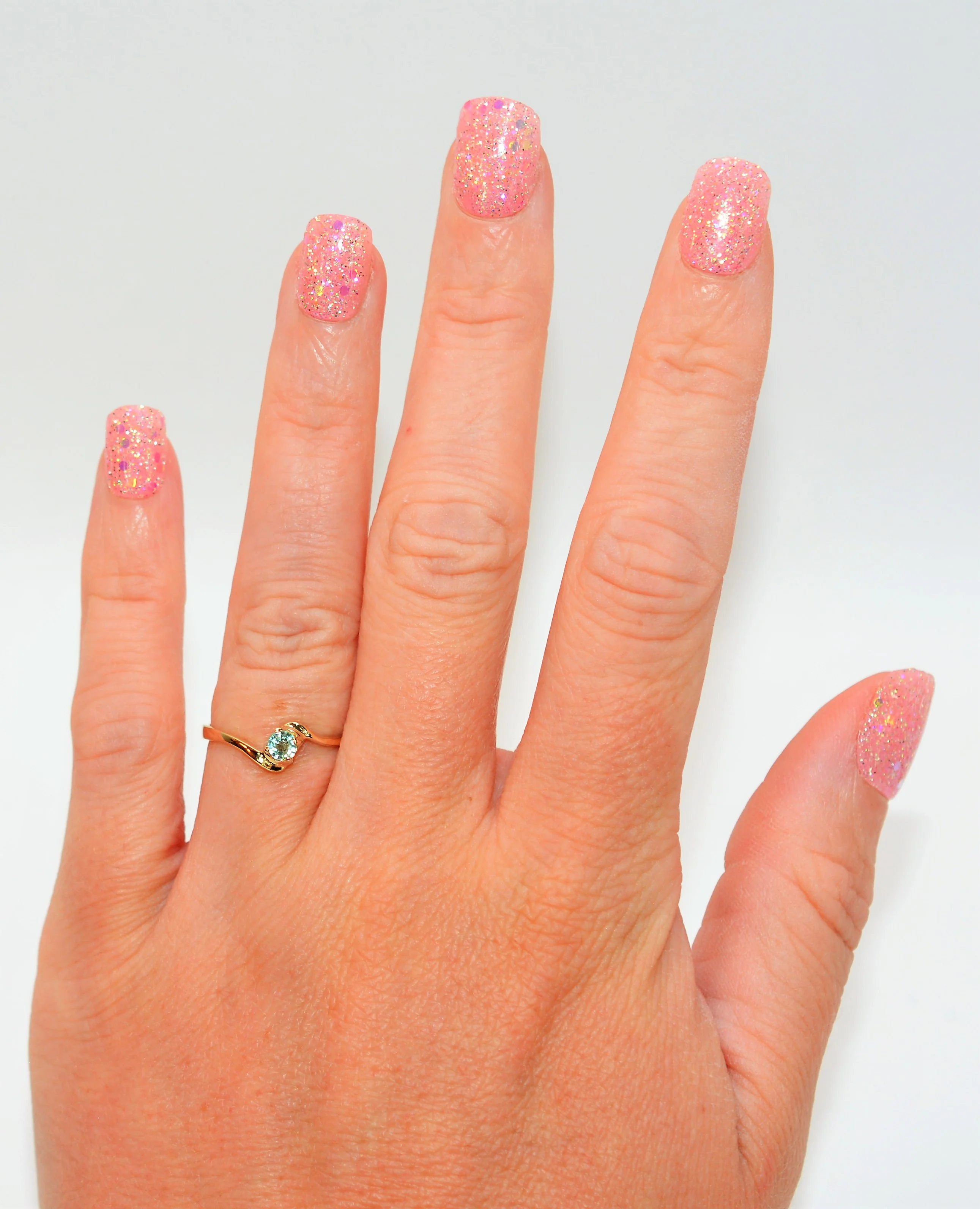 Natural Paraiba Tourmaline Ring 10K Solid Gold .17ct Solitaire Ring Gemstone Ring Women's Ring Birthstone Ring Fine Jewelry Engagement Ring - Image 2