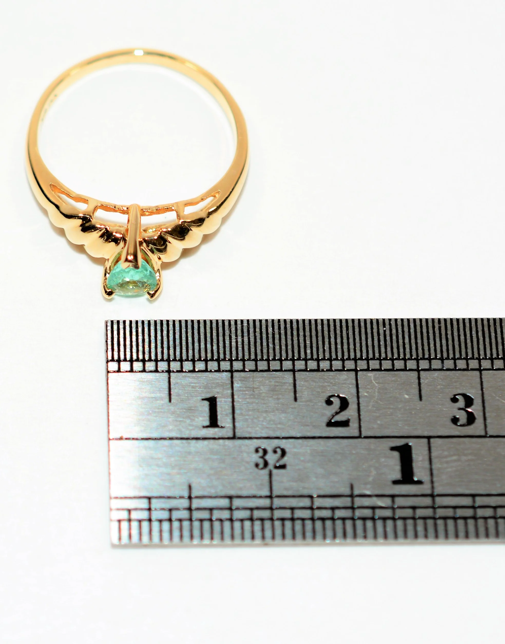 Natural Paraiba Tourmaline Ring 14K Solid Gold .25ct Solitaire Fine Women's Ring Estate Jewelry Fine Jewellery Gemstone Ring Birthstone Ring - Image 11