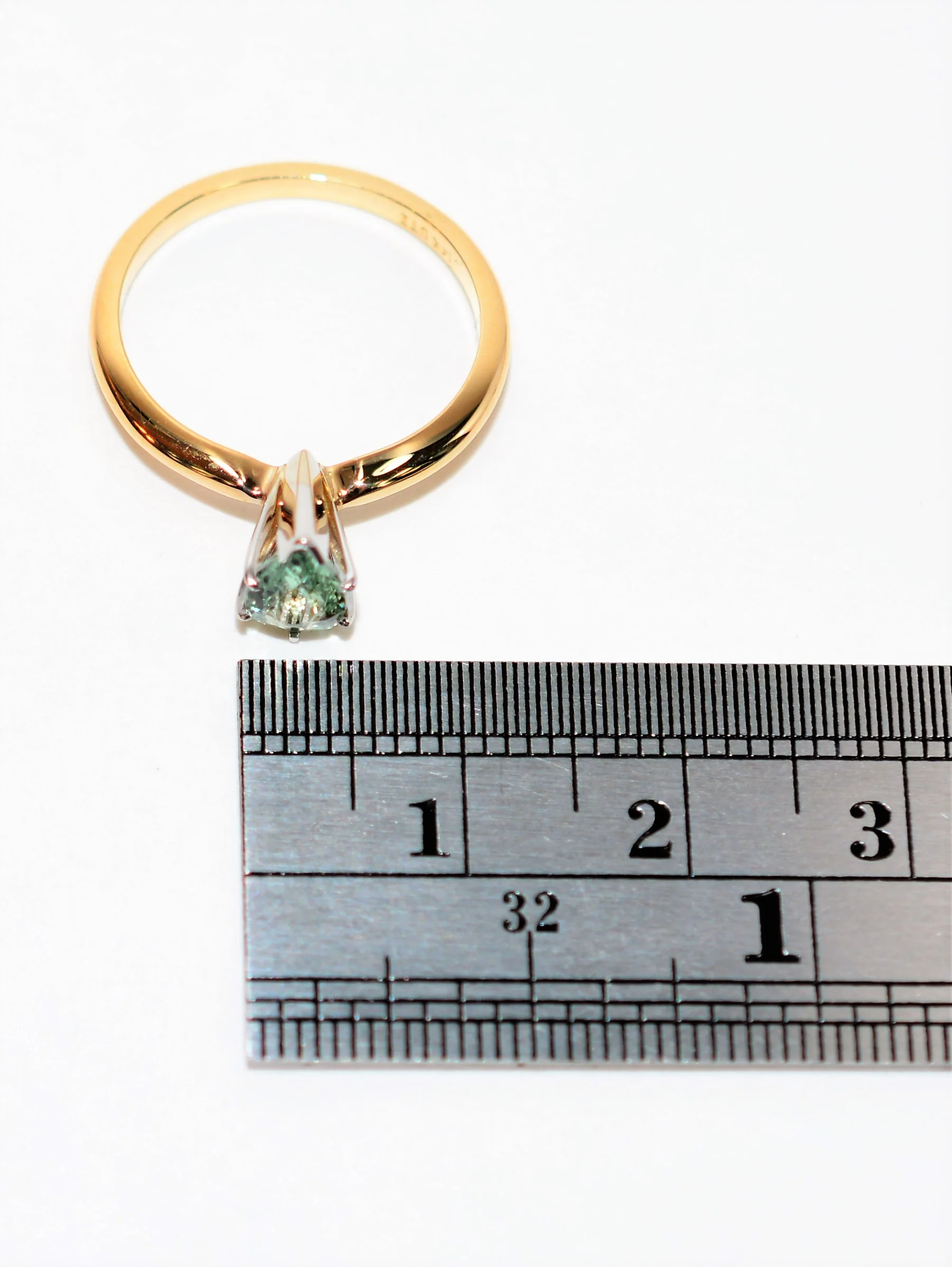 Natural Paraiba Tourmaline Ring 14K Solid Gold .62ct Solitaire Engagement Ring Gemstone Ring Bridal Jewelry Birthstone Ring Statement Ring - Image 10