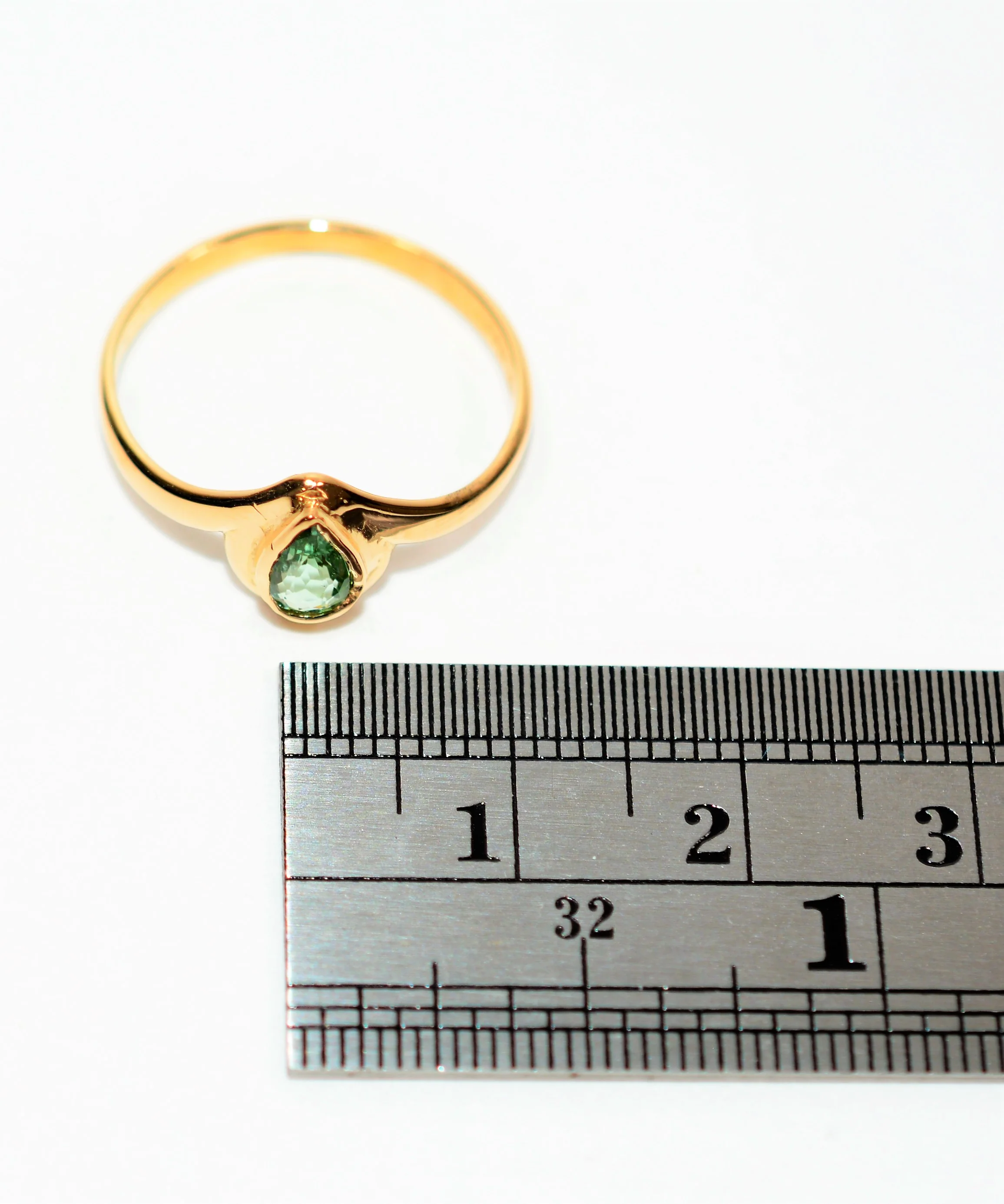 Natural Paraiba Tourmaline Ring 18K Solid Gold .34ct Solitaire Ring Fine Women's Ring Estate Jewelry Gemstone Ring Statement Ring Birthstone - Image 11