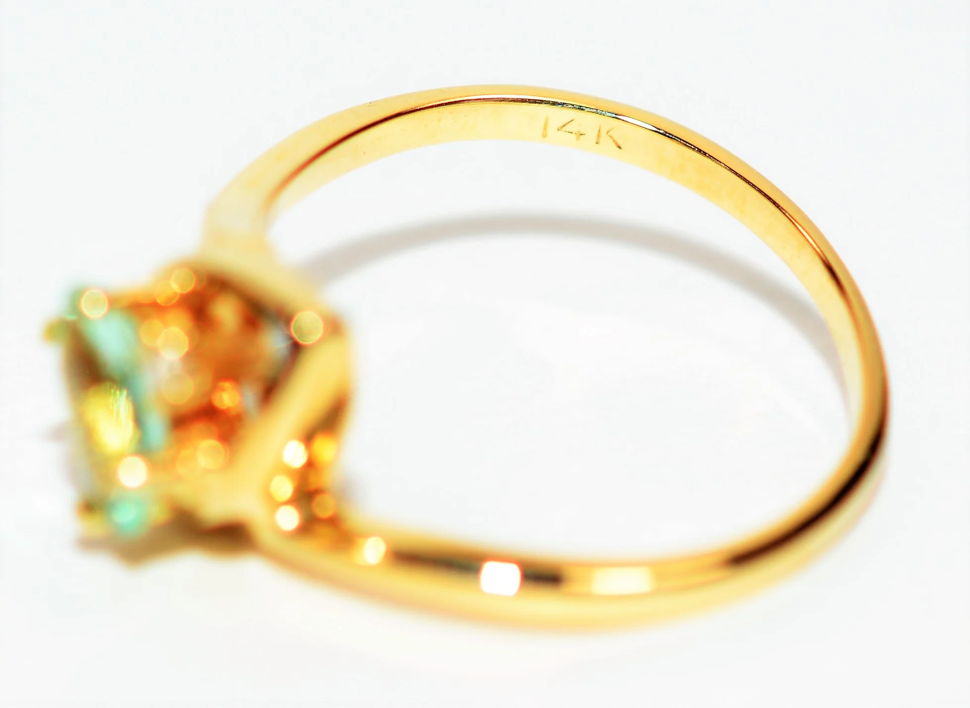 Natural Paraiba Tourmaline & Diamond Ring 14K Solid Gold .53tcw Fine Gemstone Women's Ring Estate Jewelry Birthstone Jewellery Vintage Ring - Image 6