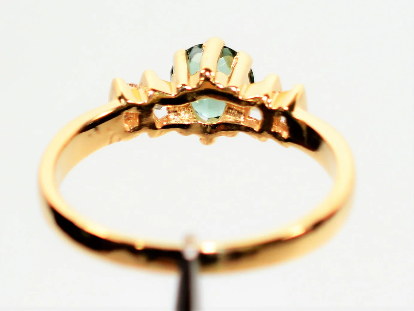 Natural Paraiba Tourmaline & Diamond Ring 14K Solid Gold .78tcw Statement Women's Ring Gemstone Ring Estate Ring Fine Jewellery Ladies Ring - Image 7