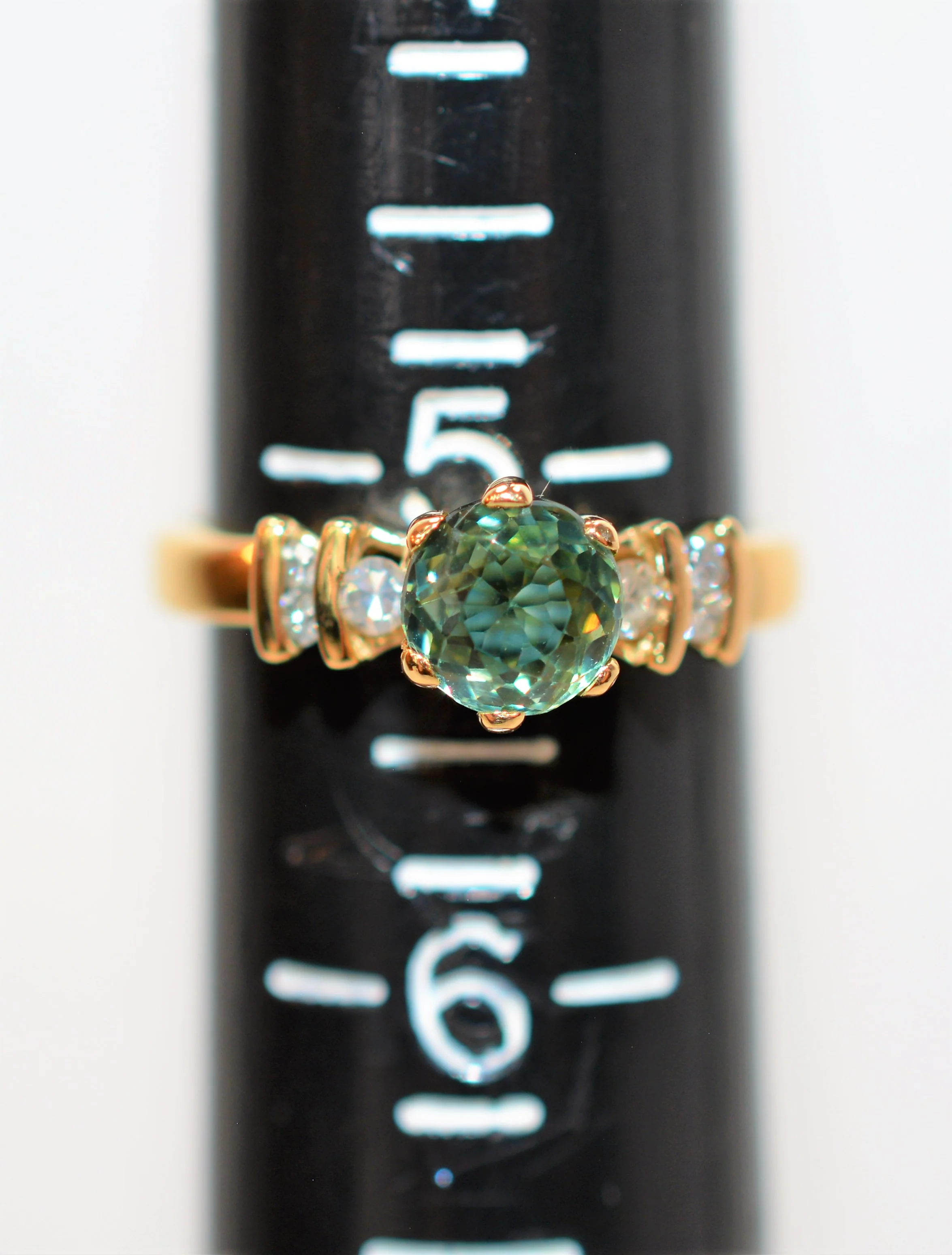 Natural Paraiba Tourmaline & Diamond Ring 14K Solid Gold .78tcw Statement Women's Ring Gemstone Ring Estate Ring Fine Jewellery Ladies Ring - Image 9