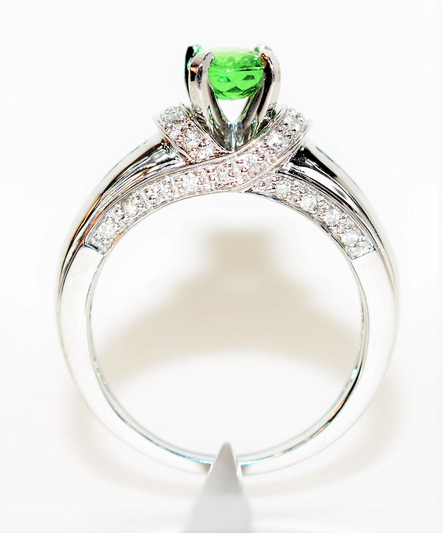 Natural Brazilian Paraiba Tourmaline & Diamond Ring 14K Solid White Gold 1.43tcw Gemstone Engagement Ring Bridal Jewelry Wedding Ring Cocktail Ring - Image 3