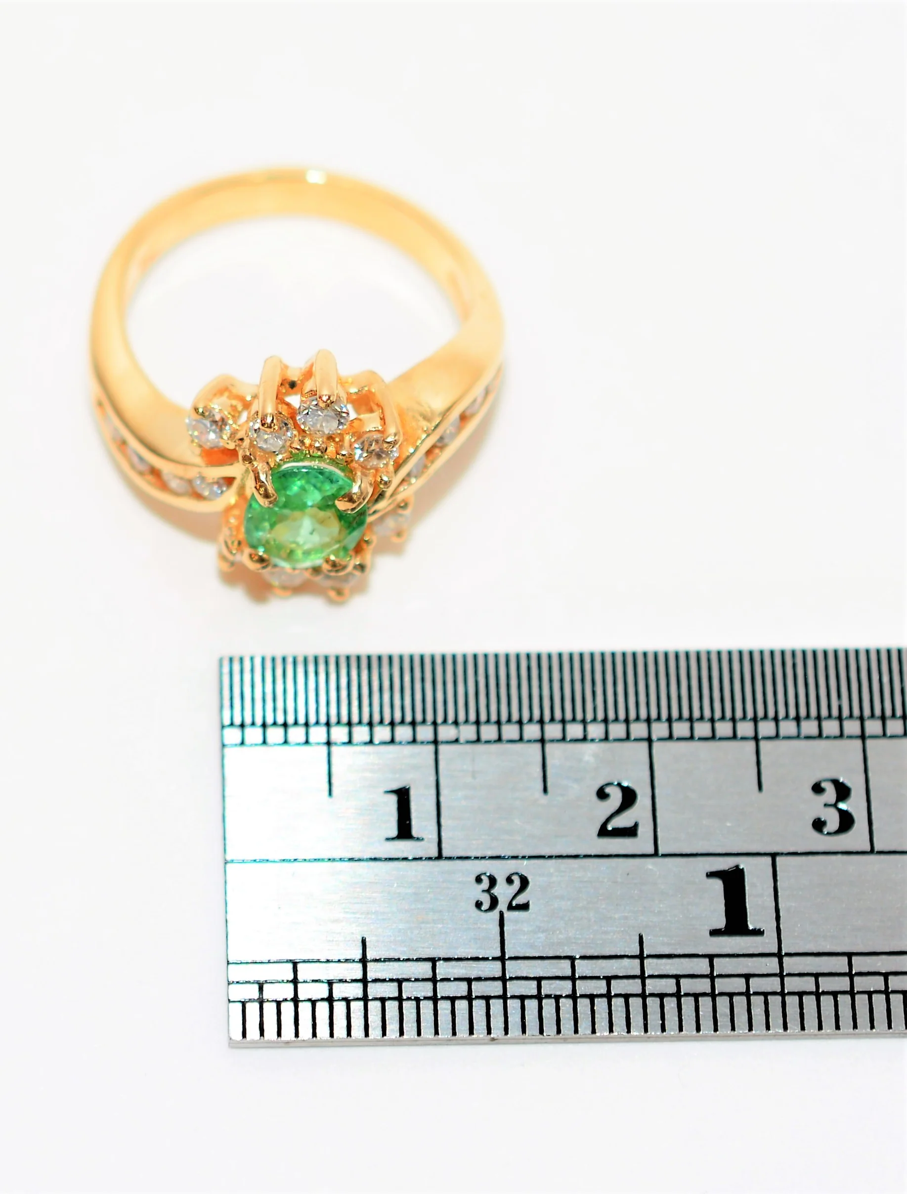 Natural Paraiba Tourmaline & Diamond Ring 14K Solid Gold 1.31tcw Fine Gemstone Women's Ring Estate Jewelry Cluster Statement Ring - Image 11