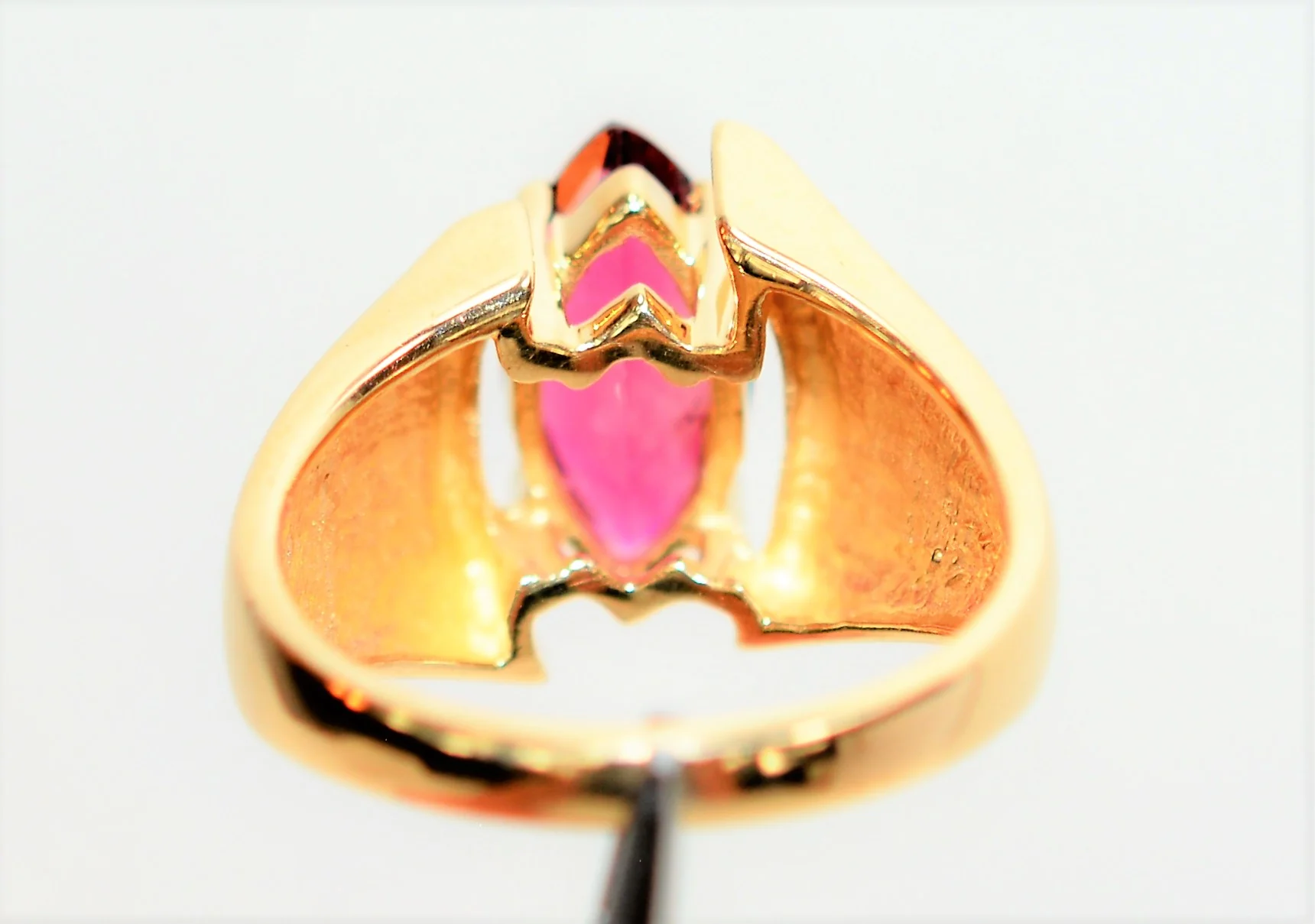 Natural Rubellite Ring 14K Solid Gold 1.92ct Pink Tourmaline Ring Solitaire Ring Cocktail Ring Gemstone Ring Womens Ring Ladies Ring Jewelry - Image 7