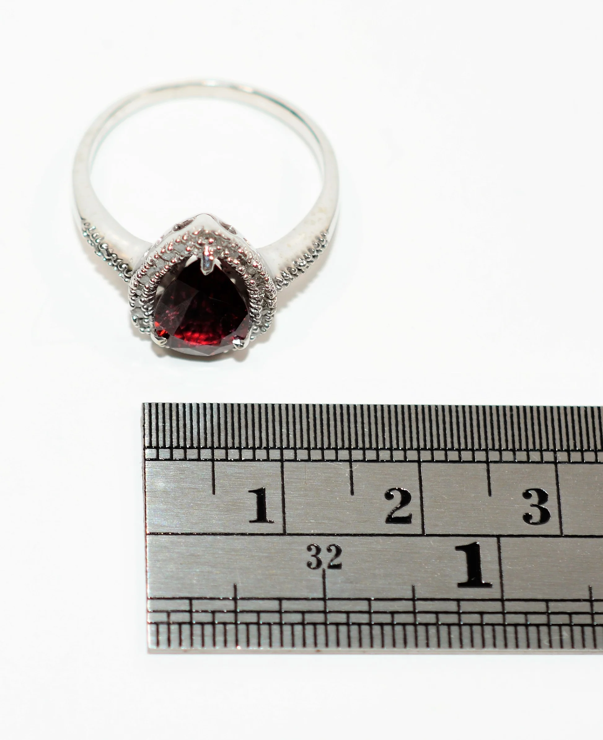 Natural Rubellite & Diamond Ring 10K White Gold 1.62tcw Pink Tourmaline Ring Halo Ring Statement Ring Women's Ring Engagement Ring Jewellery - Image 11