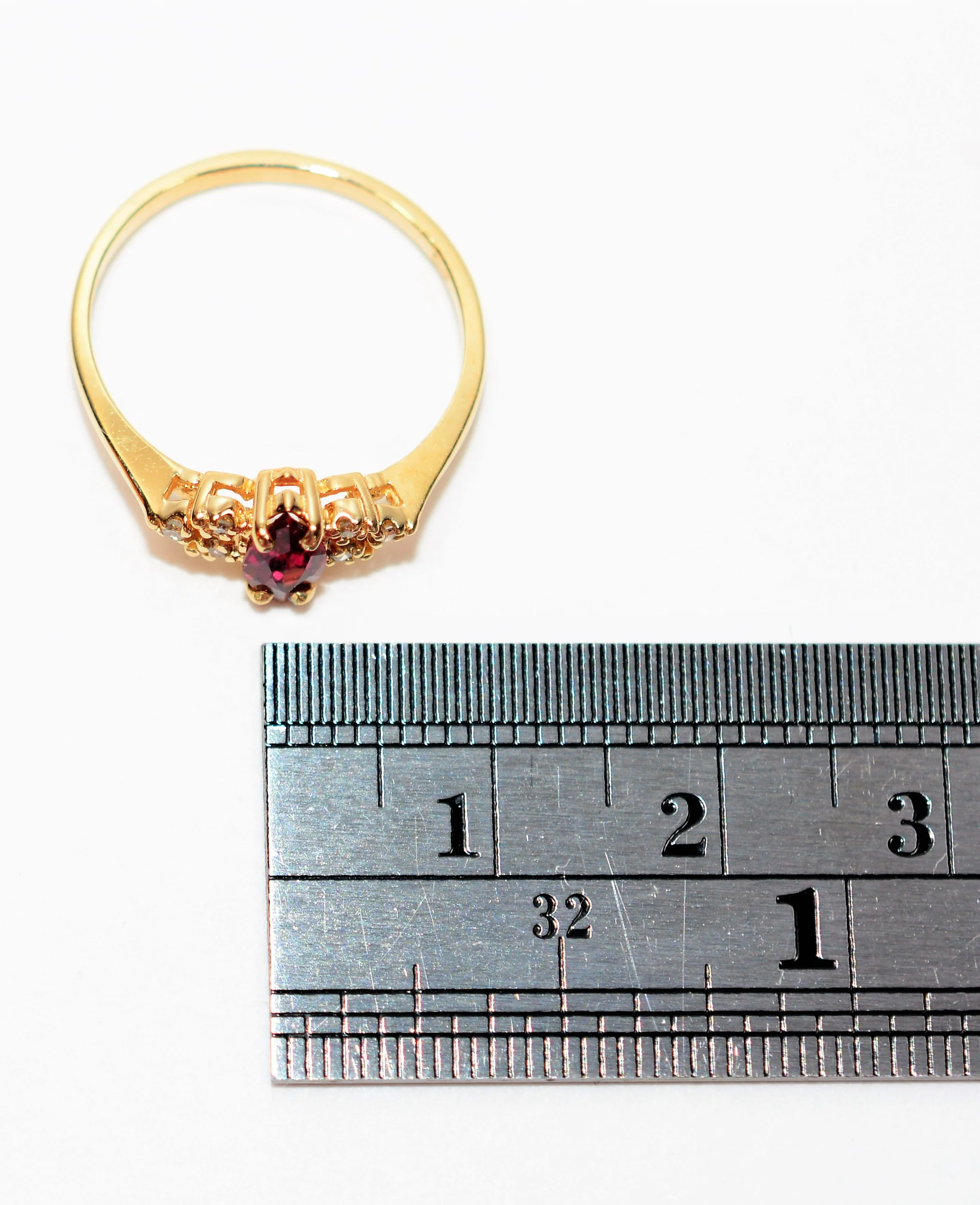 Natural Ruby & Diamond Ring 14K Solid Gold .56tcw Ruby Ring Marquise Ring Gemstone Ring July Birthstone Engagement Ring Women's Ring Estate - Image 10