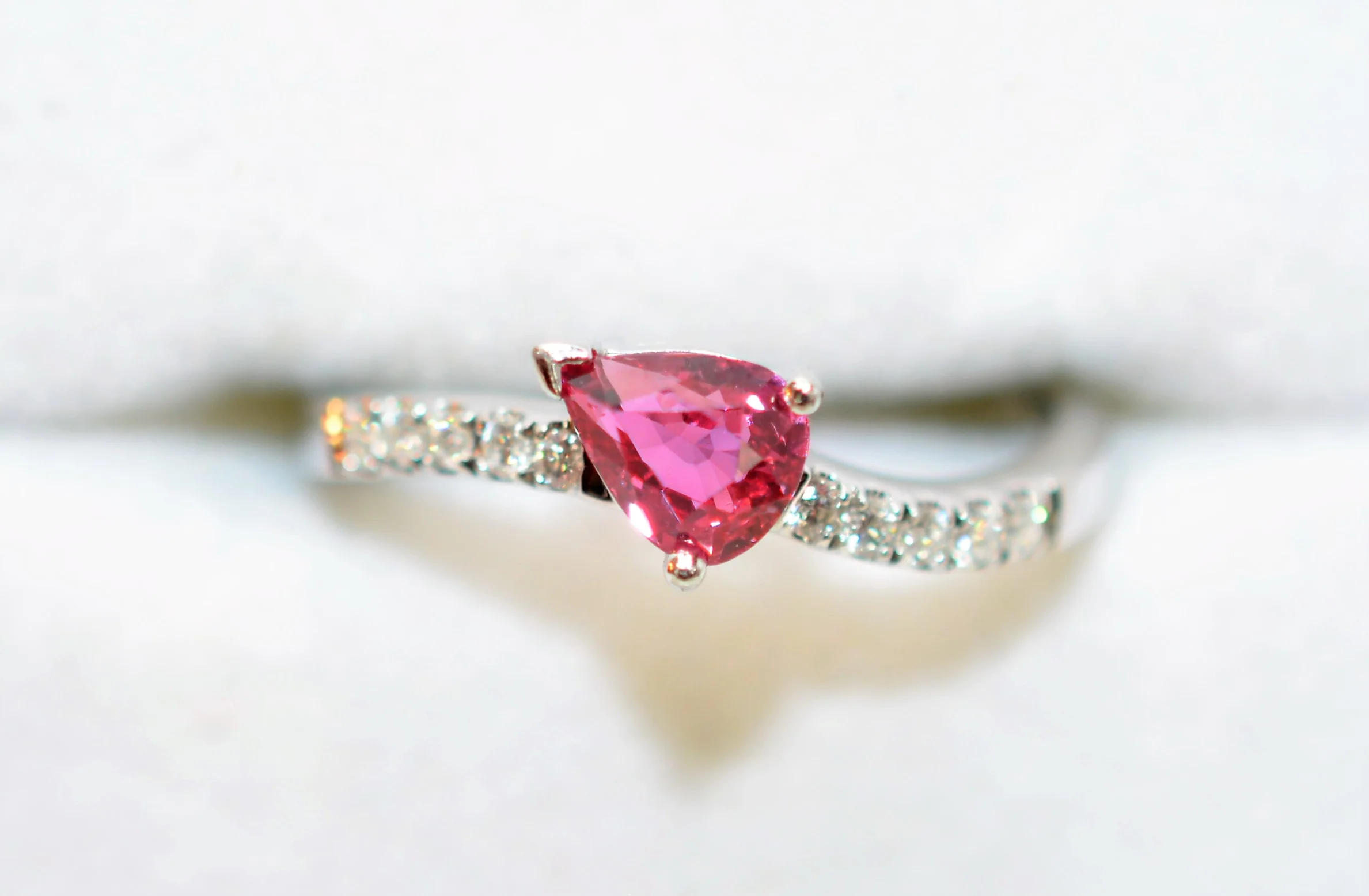 Natural Ruby & Diamond Ring 18K Solid White Gold 1.01tcw Ruby Ring July Birthstone Ring Red Ring Gemstone Ring Ladies Ring Engagement Ring - Image 5
