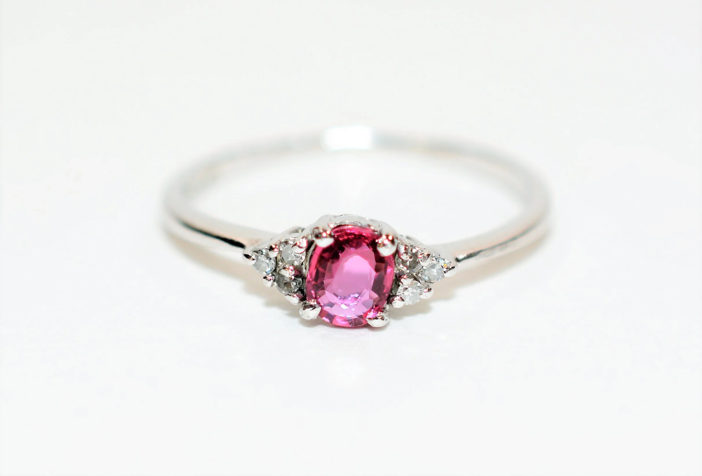 Natural Ruby & Diamond Ring Platinum .31tcw Ruby Ring Gemstone Ring Statement Ring July Birthstone Ring Engagement Ring Vintage Women's Ring