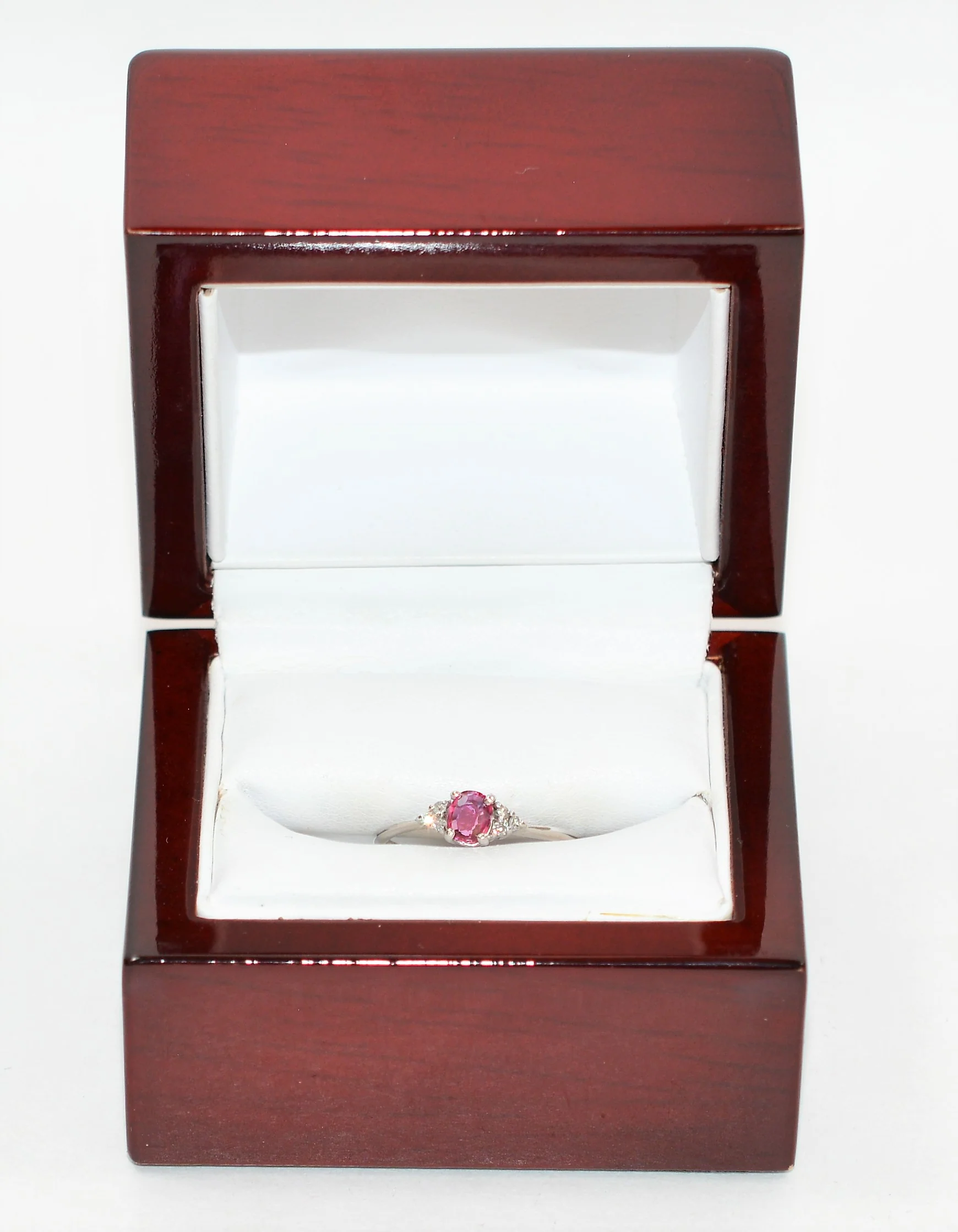 Natural Ruby & Diamond Ring Platinum .31tcw Ruby Ring Gemstone Ring Statement Ring July Birthstone Ring Engagement Ring Vintage Women's Ring - Image 12