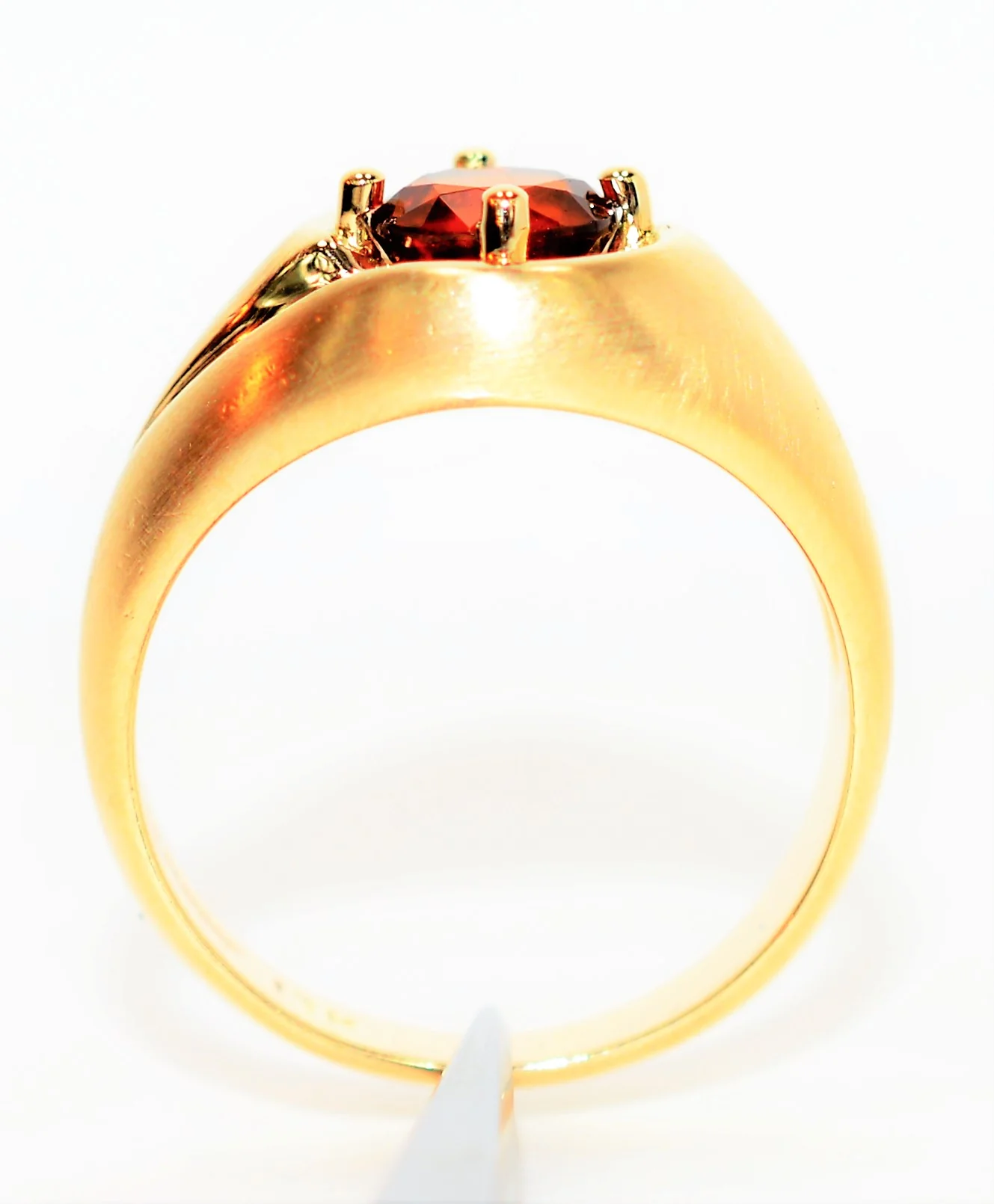 Natural Spessartine Mandarin Garnet Ring 10K Solid Gold 1.87ct Solitaire Ring Spessartine Ring Orange Ring Birthstone Ring Estate Men's Ring - Image 3