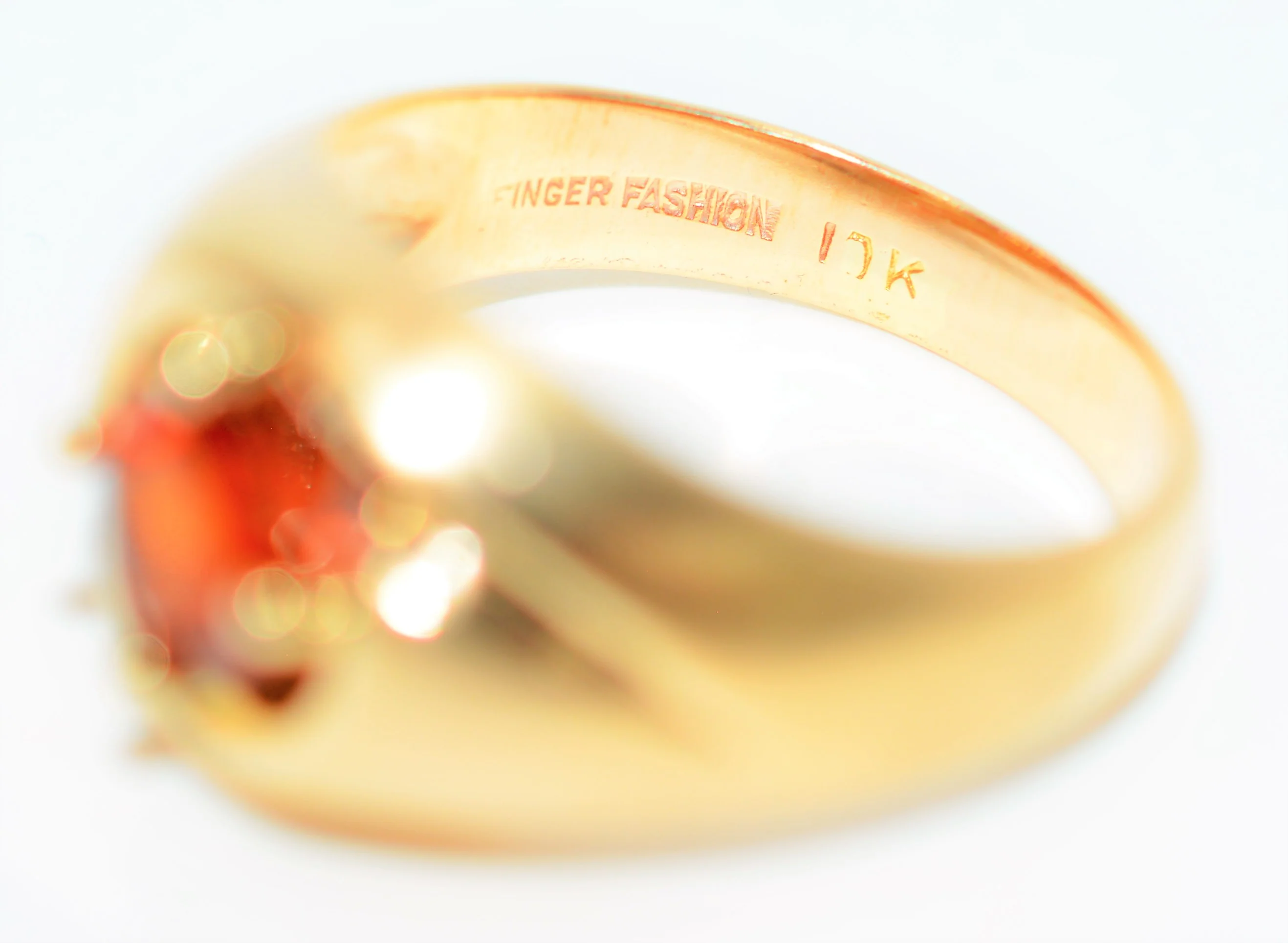 Natural Spessartine Mandarin Garnet Ring 10K Solid Gold 1.87ct Solitaire Ring Spessartine Ring Orange Ring Birthstone Ring Estate Men's Ring - Image 6