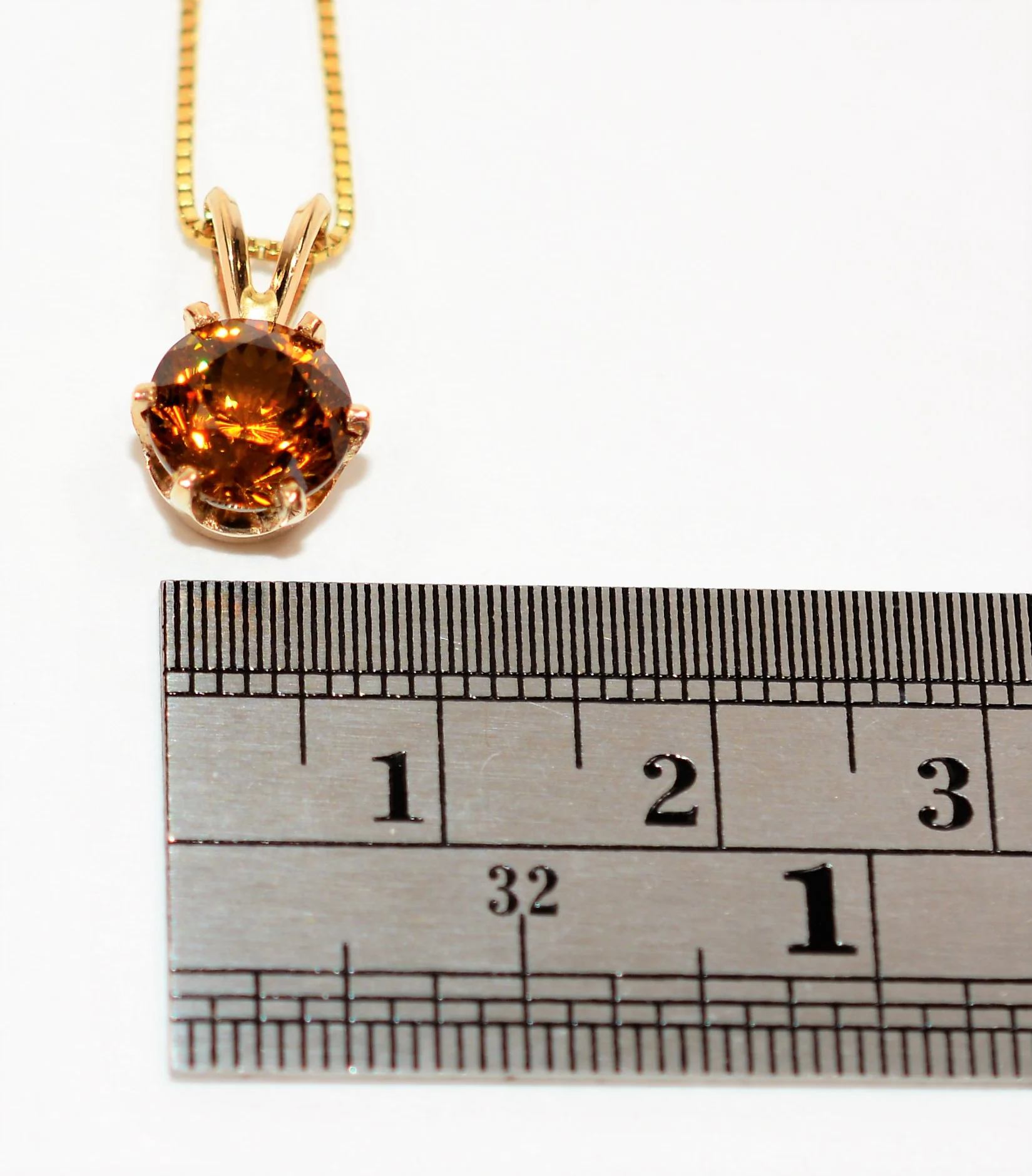 Natural Sphene Necklace 14K Solid Gold 2.38ct Titanite Necklace Pendant Necklace Gemstone Necklace Statement Necklace Solitaire Necklace - Image 10