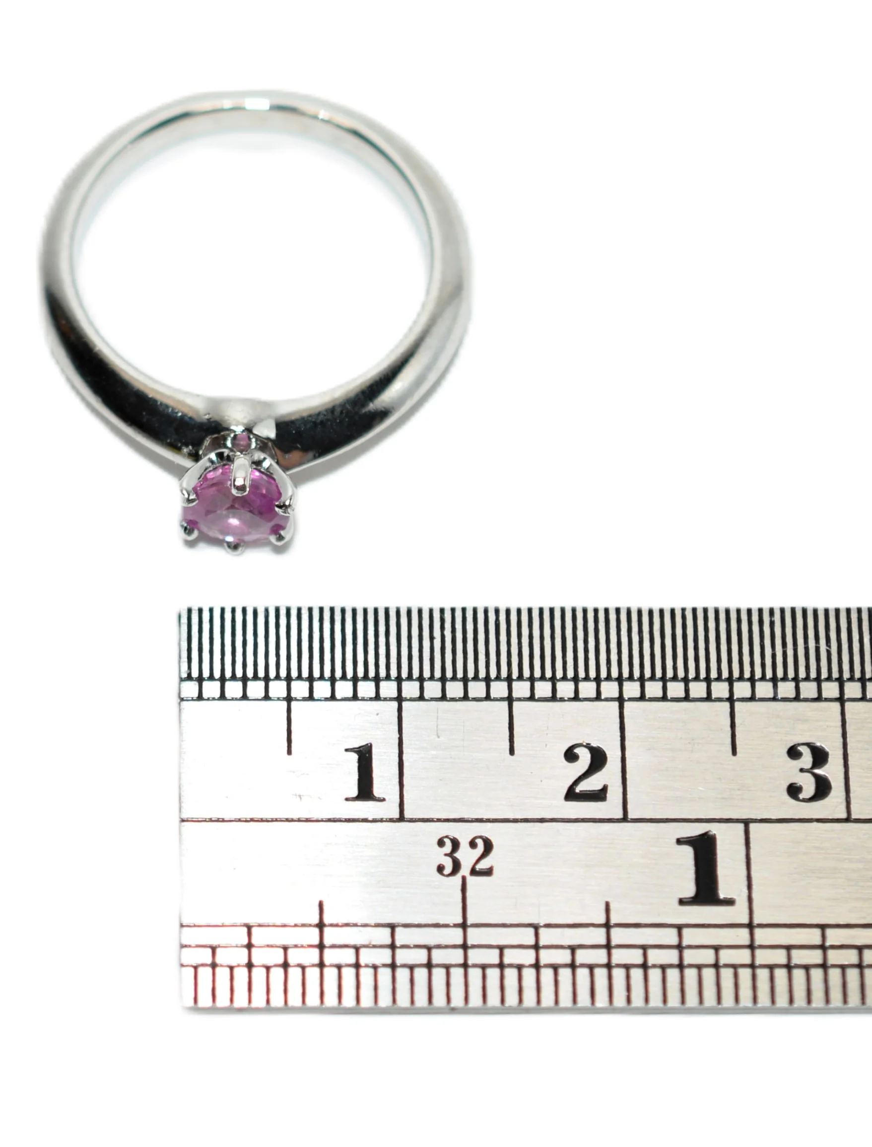 Tiffany & Co. Natural Padparadscha Sapphire Ring Solid Platinum .54ct Solitaire Ring Tiffany Ring Padparadscha Ring Engagement Ring Bridal - Image 11