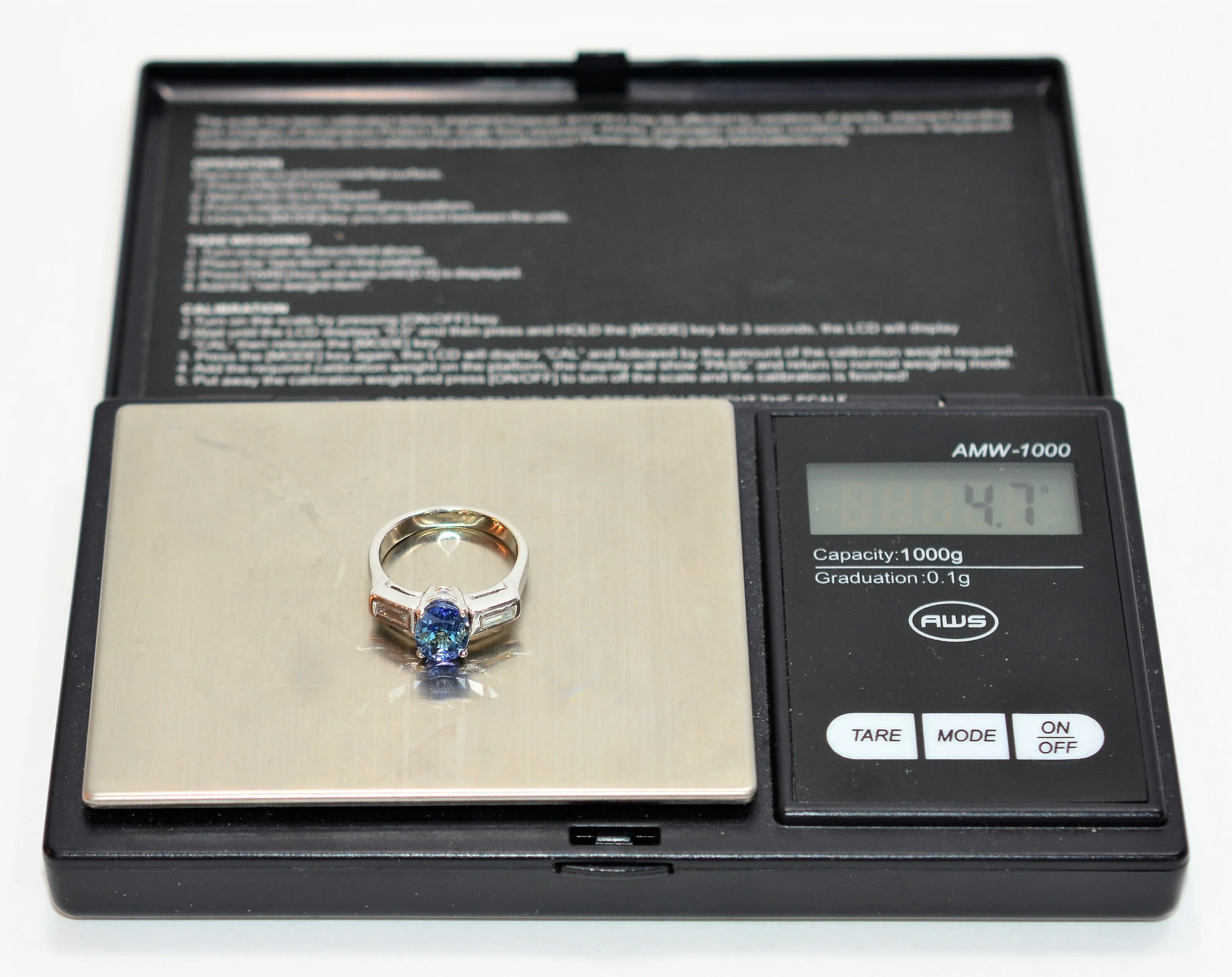 Natural Peacock Tanzanite & Diamond Ring Solid Platinum 2.14tcw Gemstone Ring Engagement Ring Tanzanite Ring December Birthstone Fine Bridal - Image 11