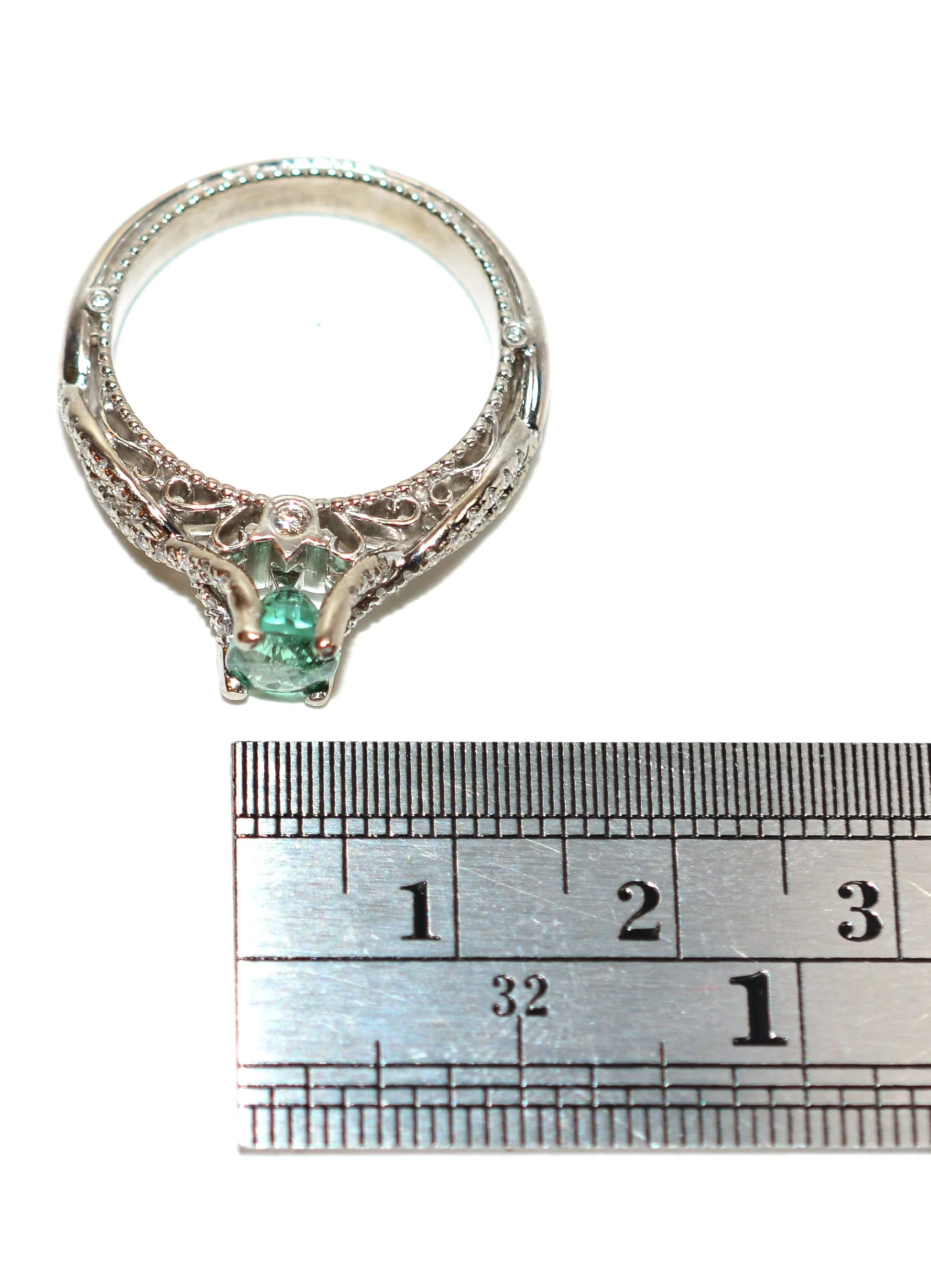 Verragio Natural Paraiba Tourmaline & Diamond Ring 18K White Gold 1.39tcw Engagement Wedding Designer Statement Cocktail Fine Bridal Jewelry - Image 11