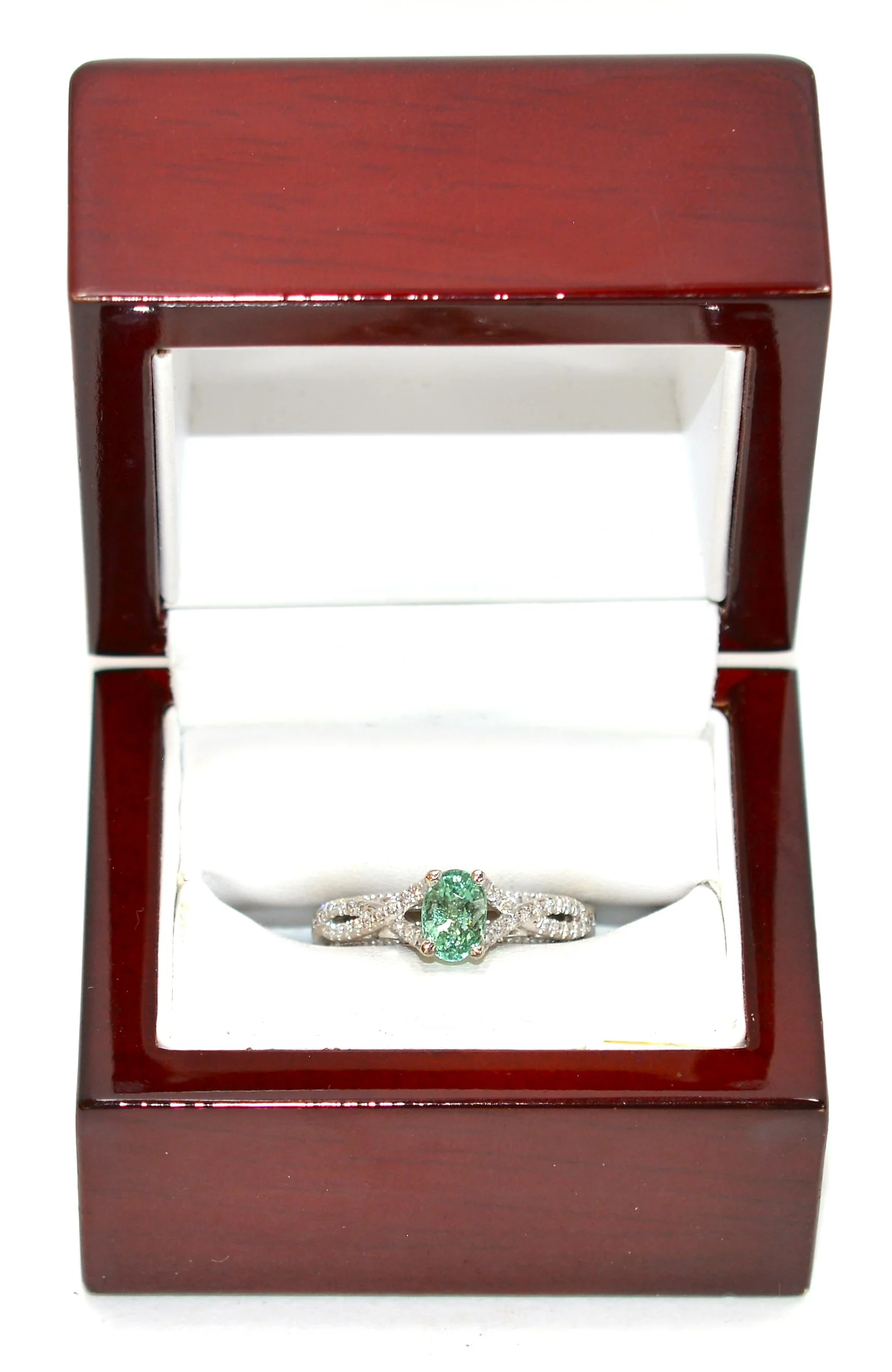Verragio Natural Paraiba Tourmaline & Diamond Ring 18K White Gold 1.39tcw Engagement Wedding Designer Statement Cocktail Fine Bridal Jewelry - Image 12