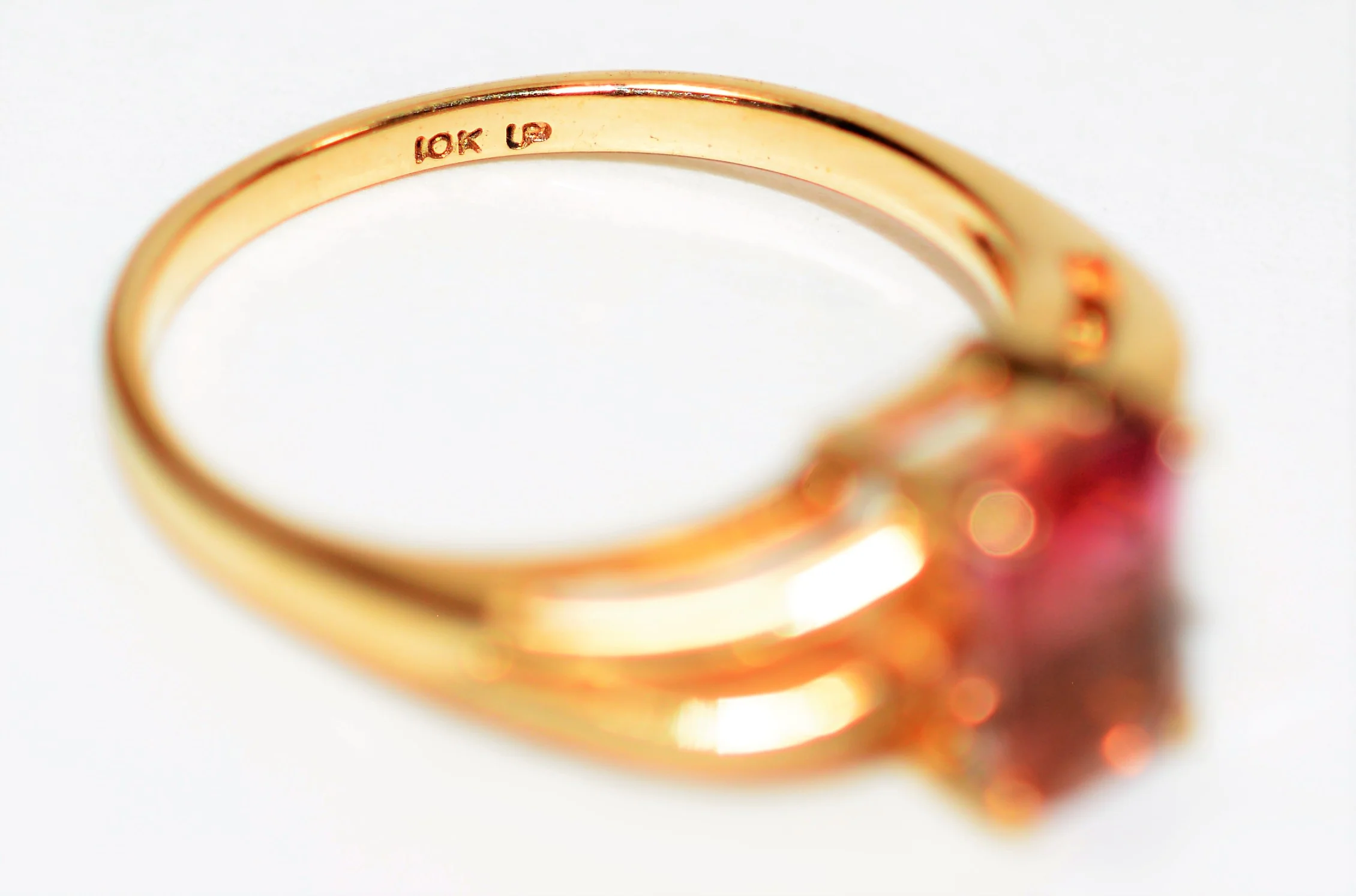 Natural Watermelon Tourmaline Ring 10K Solid Gold 1.26ct Gemstone Ring Solitaire Ring Ladies Ring Birthstone Ring Anniversary Ring Jewellery - Image 6